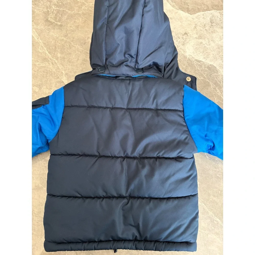 Disney | Mickey Mouse Soccer Puffer Jacket 12M || Navy Blue|